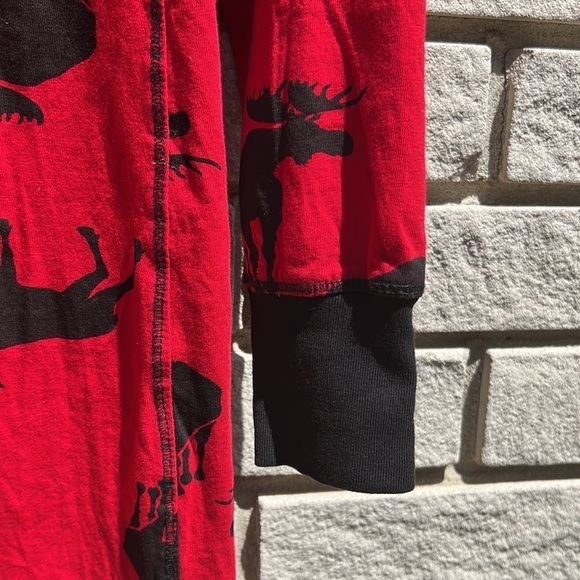 Little Blue House (Hatley) Moose on Red Nightdress Sz S - Picture 4 of 10